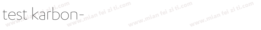test karbon字体转换